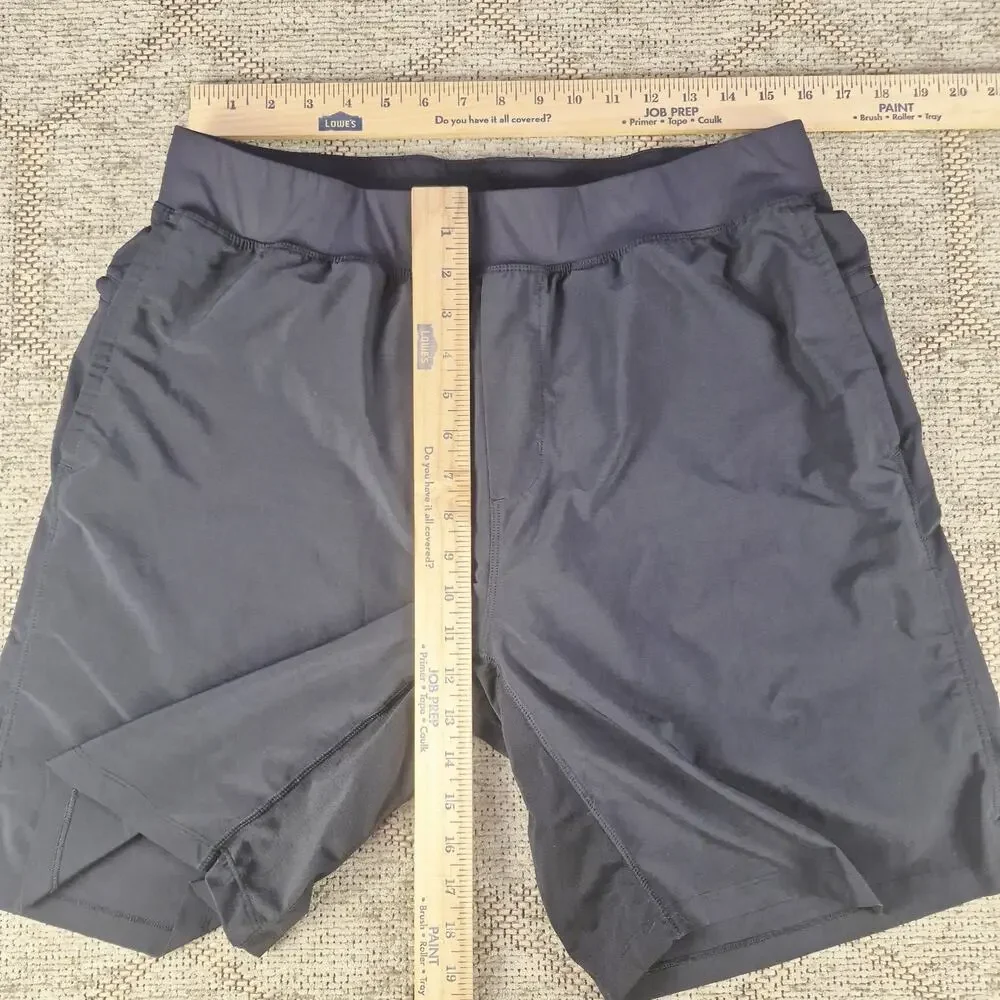 Black Fabletics Lined Athletic Training Gym Shorts Men's XL Performance Running